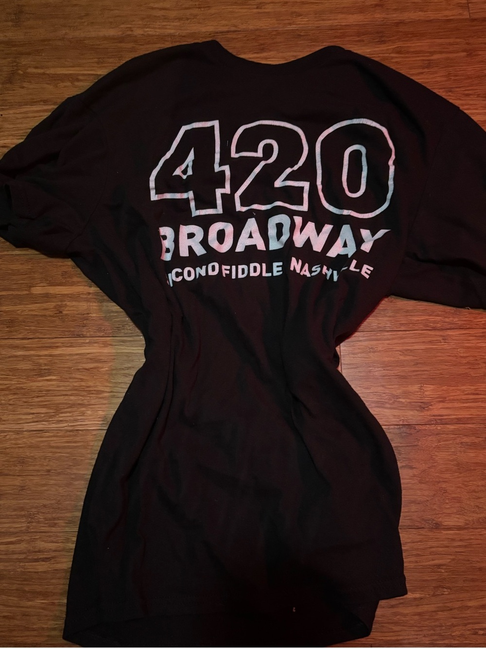 420 Broadway Black Graphic Tee by